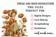 Whimsical Spring Girl Clipart, an Illustration by OK Design (Thumbnail 4 of 6)