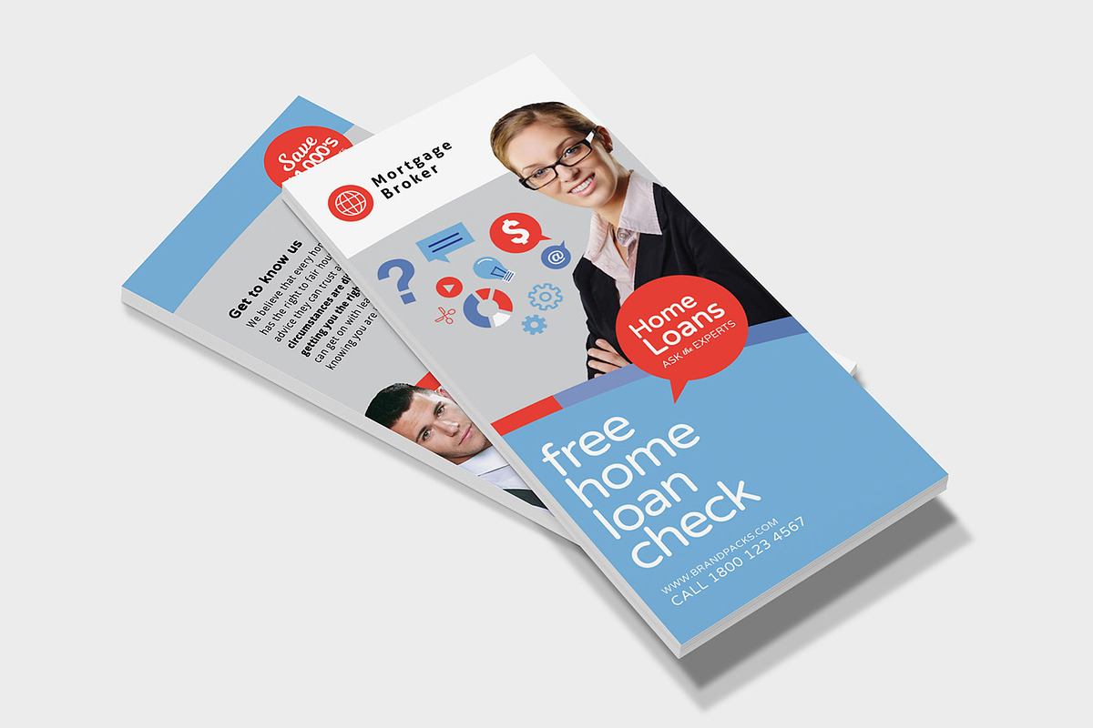Corporate DL Card Template, a Flyer Template by BrandPacks