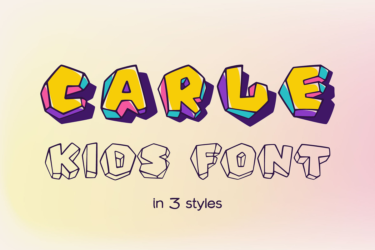 Carle kids font, a Symbol Font by kaer_shop (Photo 7 of 7)