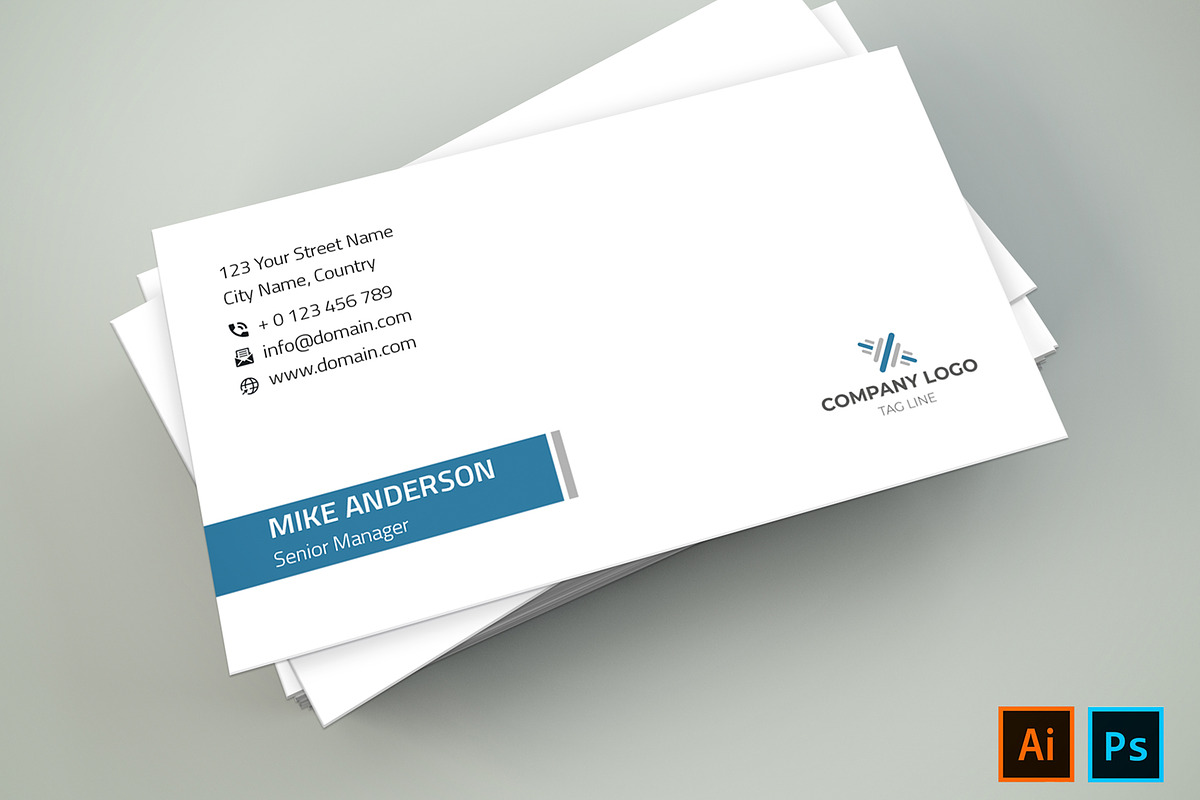 Minimal Business Card, a Business Card Template by designSultan (Photo 2 of 5)