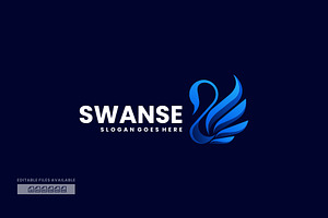 Swan Gradient Colorful Logo, a Branding & Logo Template by ivan_artnivora