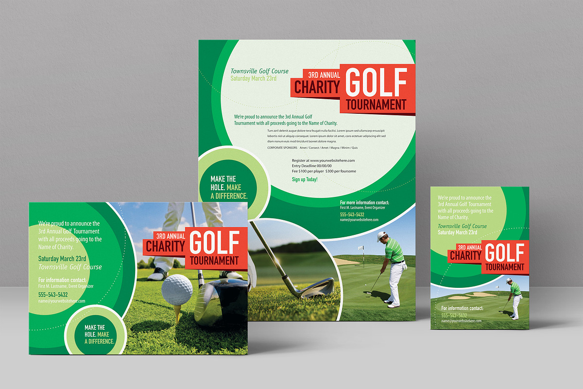 Golf Tournament Flyer Template, a Flyer Template by StockLayouts (Photo 1 of 3)