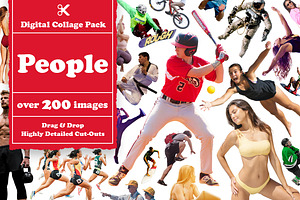 People Digital Collage Pack