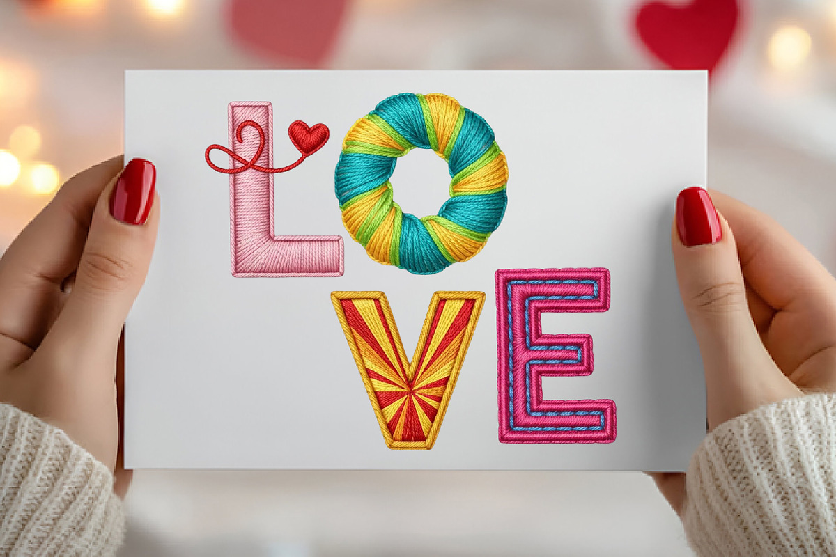 Love Embroidery PNG, Valentine's Day, an Illustration by Canvas Craft (Photo 5 of 6)