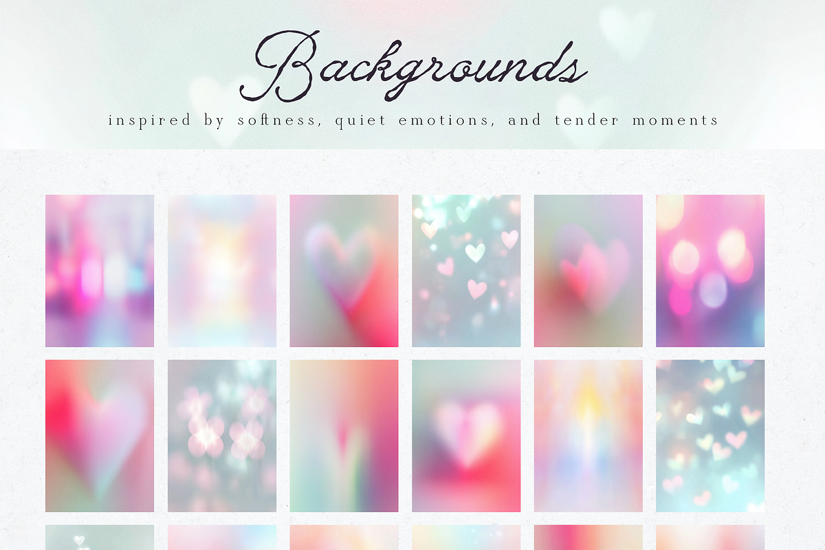 Soft Echoes of Love Backgrounds, a Background Graphic by Animoon (Photo 5 of 13)