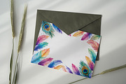 Watercolor Feathers Borders, a Background Graphic by Forhadx5 (Thumbnail 14 of 14)