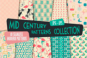 Atomic Age 1950's Retro Pattern Set, a Pattern Graphic by Kokoshka (Thumbnail 1 of 2)