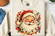Retro Winking Santa Claus Christmas, a Seasonal Illustration by Canvas Craft (Thumbnail 2 of 6)