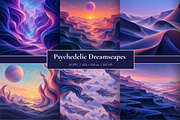 Psychedelic Dreamscapes, a Background Graphic by MarisoArt (Thumbnail 1 of 5)