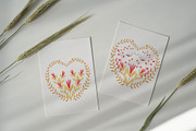 Folk Valentines Watercolor, a Decorative Illustration by Catch the Dream Art (Thumbnail 8 of 8)