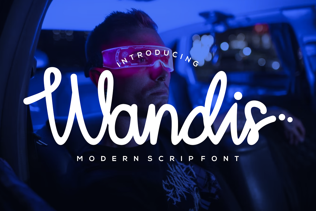 Wandis font, a Script Font by VectorCraft