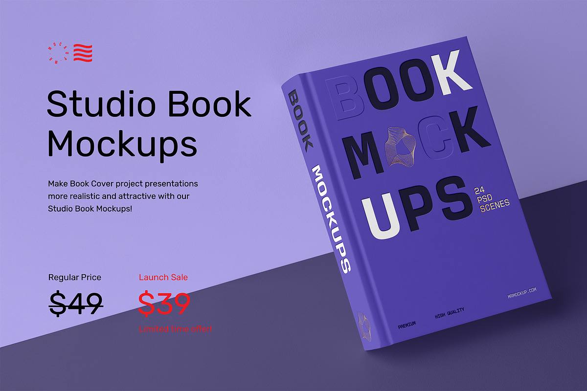 Studio Book Mockups Soft & Hardcover, a Books & Magazine Mockup by Mr.Mockup™ (Photo 2 of 15)