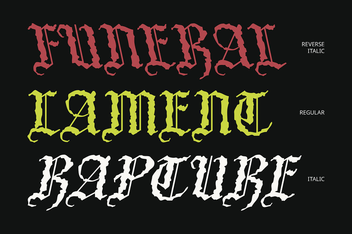 CS Varden – Black Metal Font, a Blackletter Font by Craft Supply Co. (Photo 4 of 8)