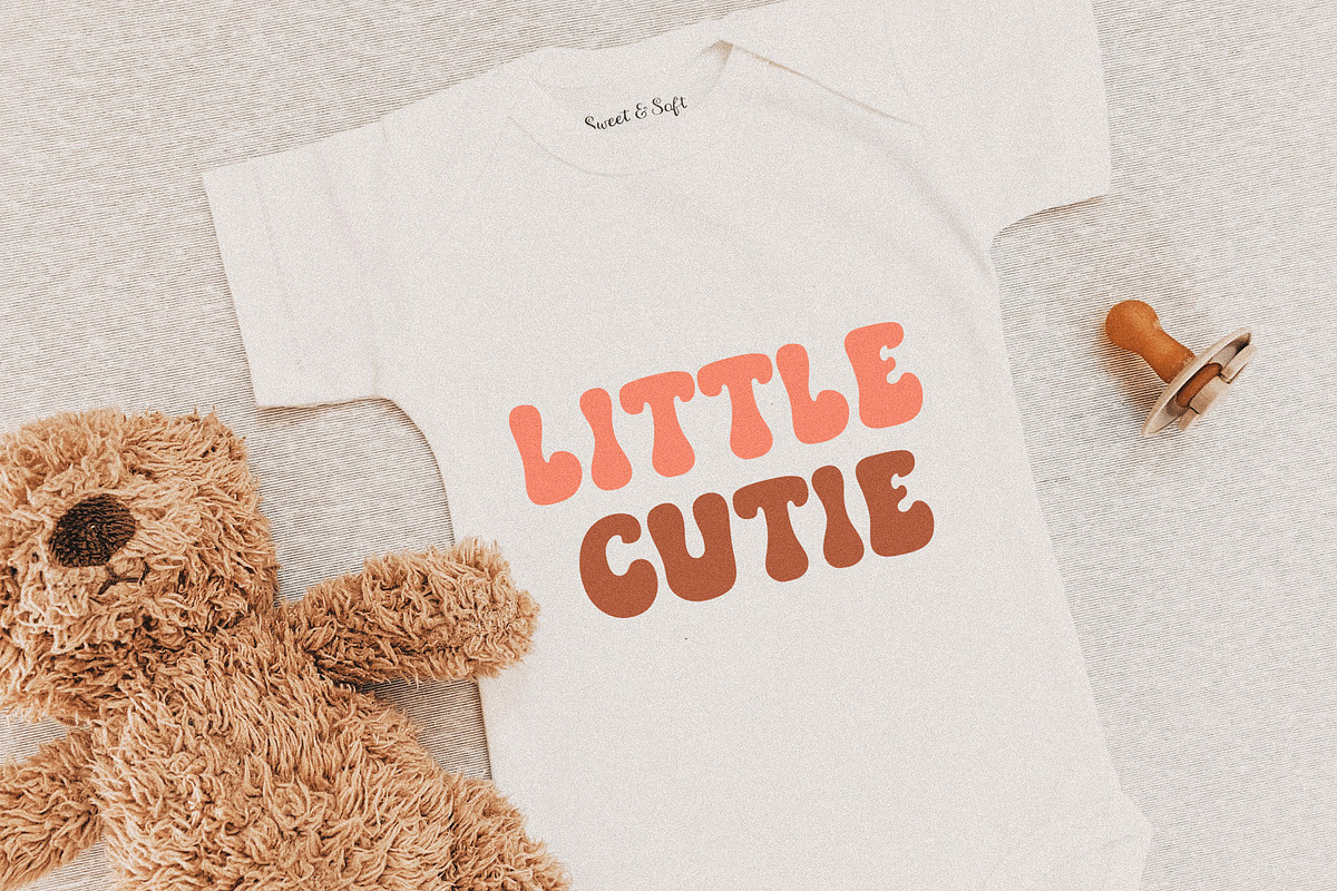 Honey Babe Groovy Retro Font, a Handwritten Font by BarcelonaShop (Photo 7 of 9)