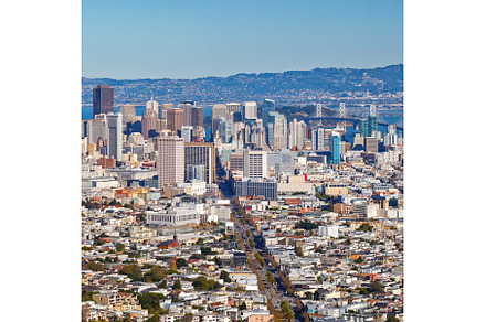 Panoramic cityscape of San Francisco, an Architecture Photo by sborisov