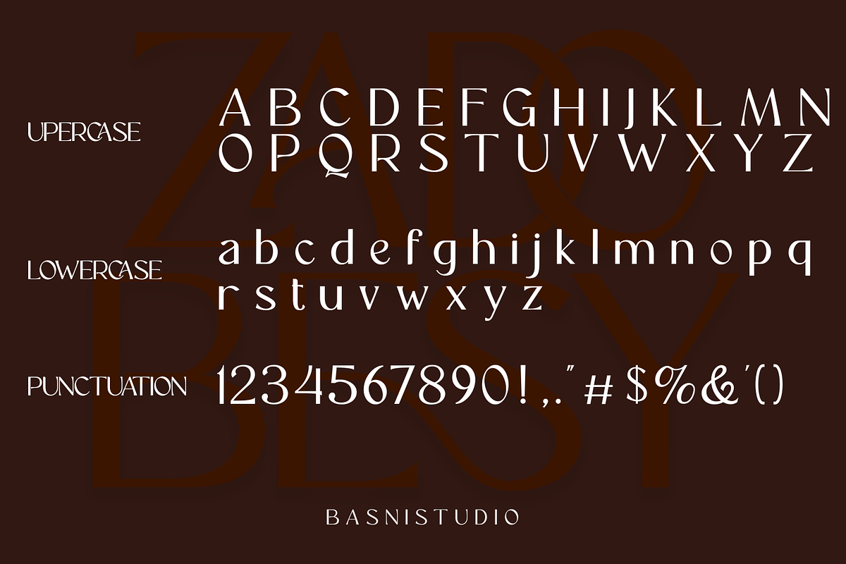 ZADOBESY Sans Serif Font, a Sans Serif Font by Basnistudio (Photo 10 of 12)