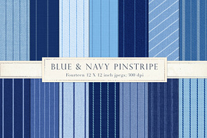 Blue Pinstripe Fabric Backgrounds