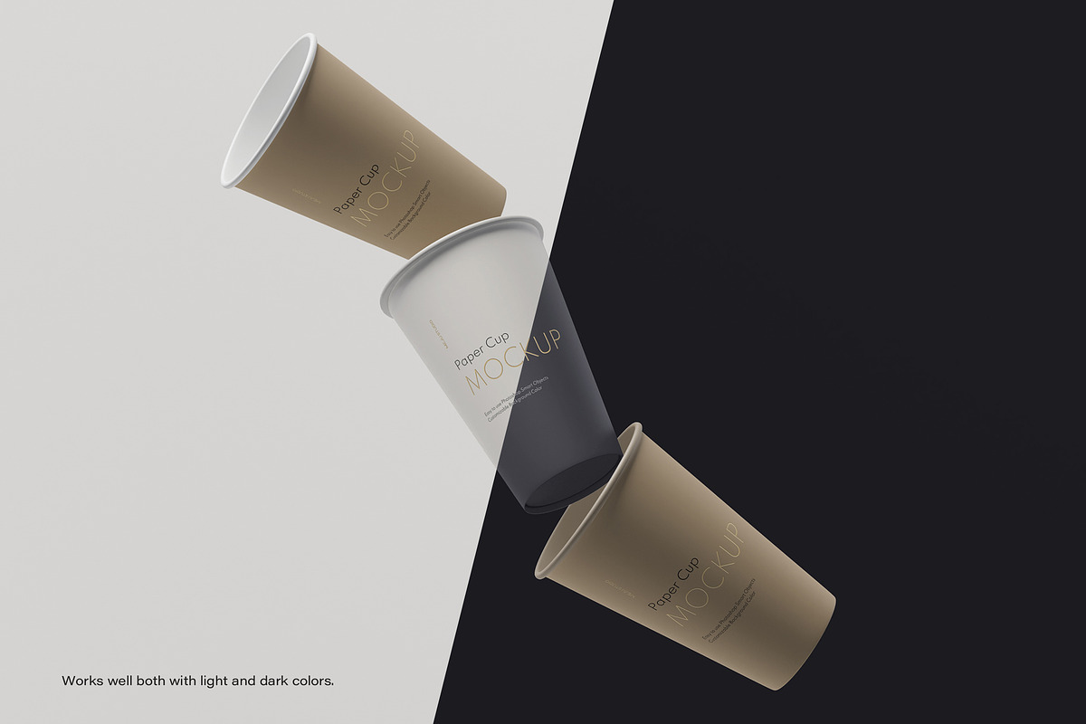 Paper Coffee Cup Mockups, a Cups & Container Mockup by Wildfield Studio (Photo 5 of 7)