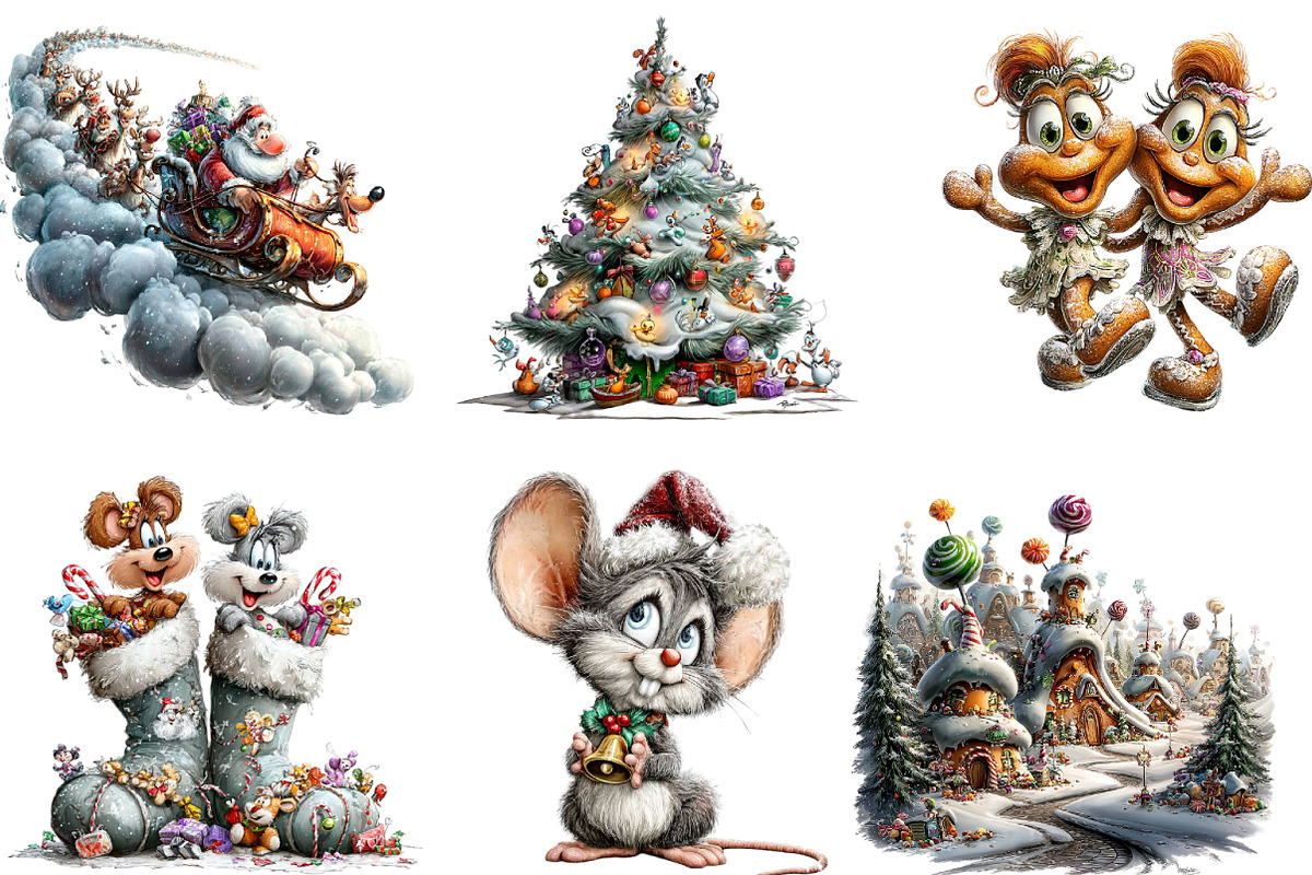 Whimsical Winter Clipart, an Illustration by DreamArtGraphic (Photo 4 of 5)