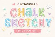 Chalk Sketchy – Cute Hand Drawn, a Sans Serif Font by Limited.studio (Thumbnail 1 of 4)