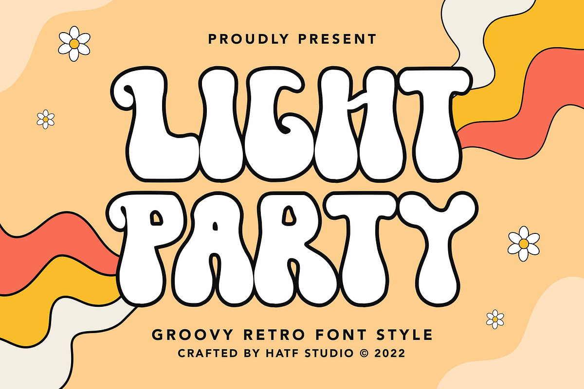 Light Party, a Serif Font by HATFSTUDIO (Photo 1 of 7)