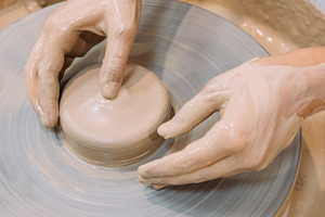 Creative sculpting artisan hobby hands pot craft, an Arts & Entertainment Photo by Photo Drive Studio