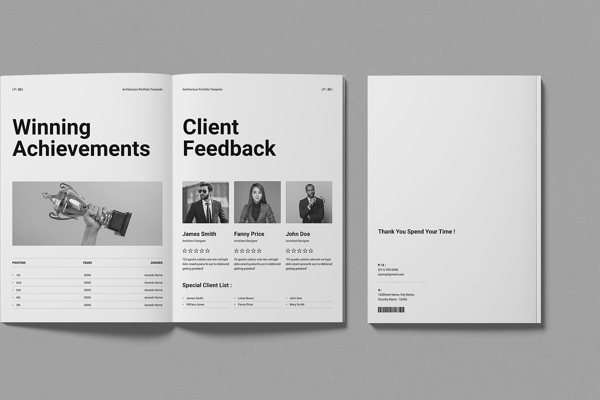 Architecture Portfolio Template, a Brochure Template by Work-Envance (Photo 9 of 10)