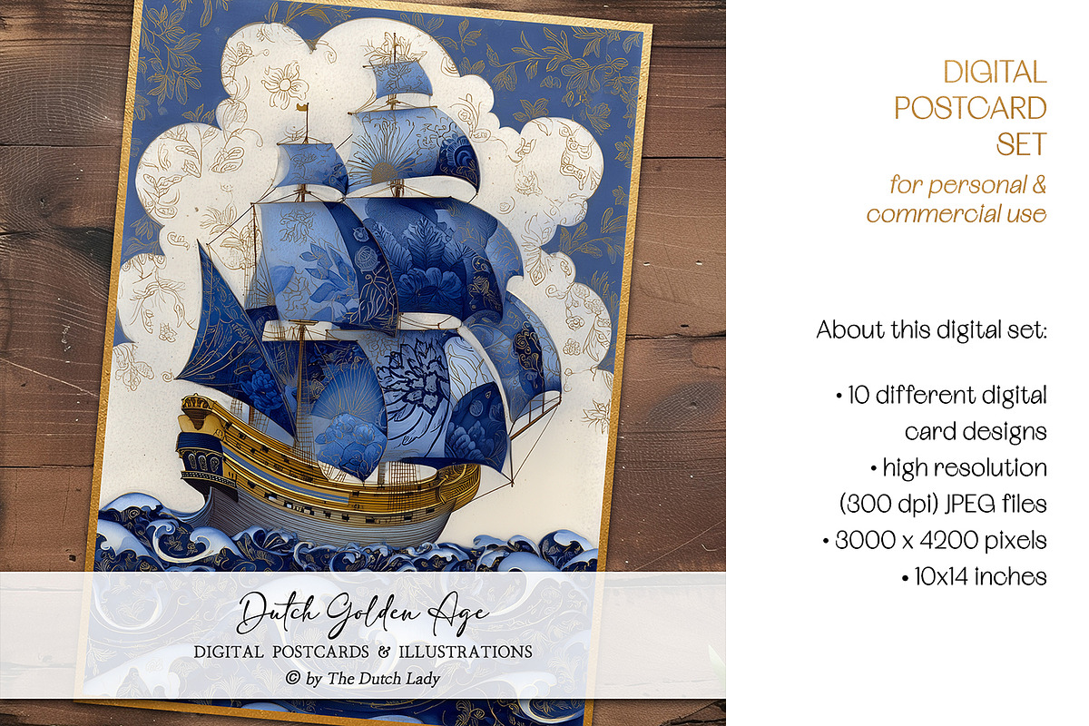 Dutch Golden Age Art Illustrations, a Decorative Illustration by The Dutch Lady Designs (Photo 3 of 7)