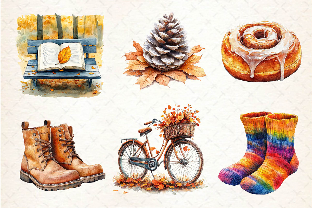 Autumn Chilly Morning Clipart, an Illustration by Dream Creation (Photo 3 of 6)