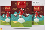 Golf Flyer Template, a Flyer Template by Satgur Graphic Design (Thumbnail 2 of 4)