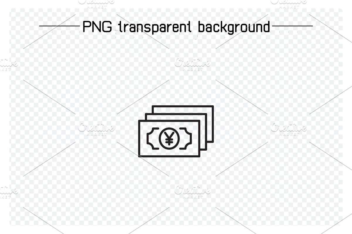 Yuan Saving Money Banknote Icons, a Finance Illustration by Designfour (Photo 6 of 7)