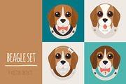 beagle set, an Object Graphic by adi katz (Thumbnail 1 of 5)