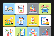 Ride Sharing and Transportation Icon, a Duotone Icon by Prosymbols (Thumbnail 8 of 9)