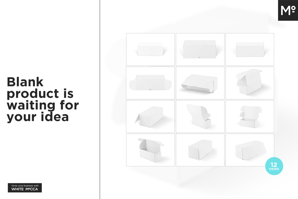 Mailing Box Mock-up, a Packaging Mockup by BlackMocca (Photo 3 of 18)