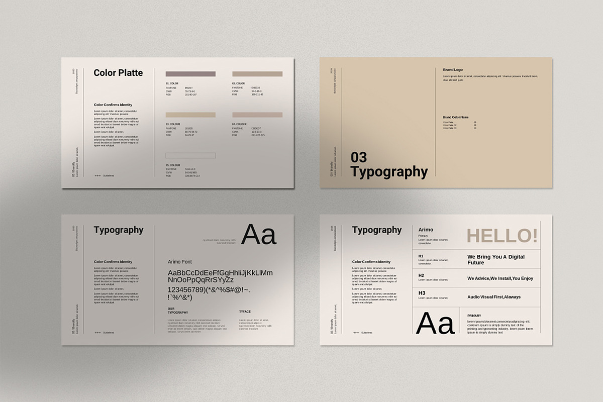 Brand Guidelines Presentation, a Presentation Template by Dream-Lab (Photo 7 of 12)