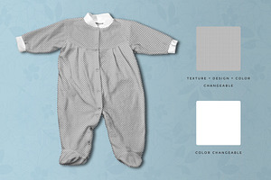 Newborn Girl Romper Mockup