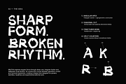 BRUTKA - Experimental Display Font, a Handwritten Font by Hasbi Creative (Thumbnail 2 of 12)