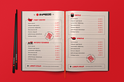 Sushi Bar Menu and Branding Mockup, a Books & Magazine Mockup by Catkie - Digital Art (Thumbnail 8 of 14)