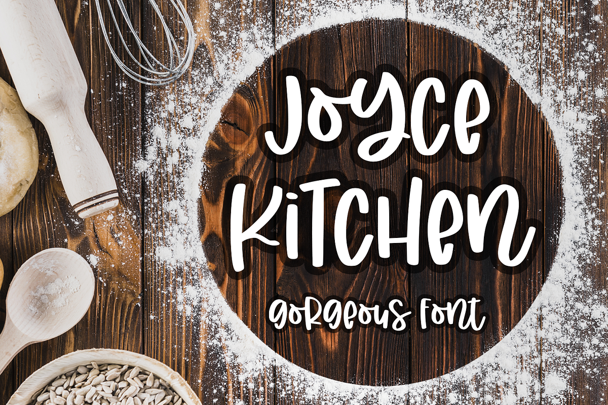 Joyce Kitchen, a Script Font by Abo Daniel Studio (Photo 1 of 11)
