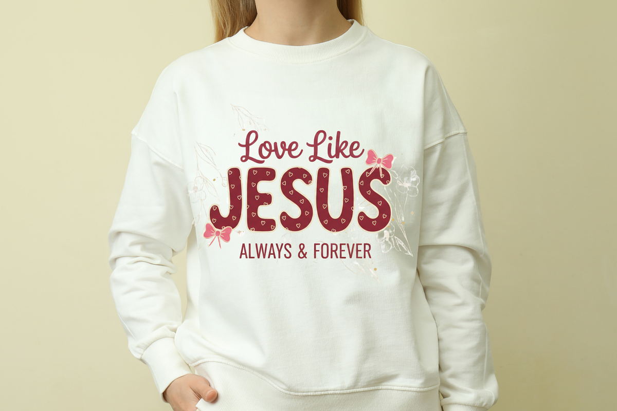 Love Like Jesus Christian Valentine, a Graphic by Vector Portal (Photo 1 of 3)