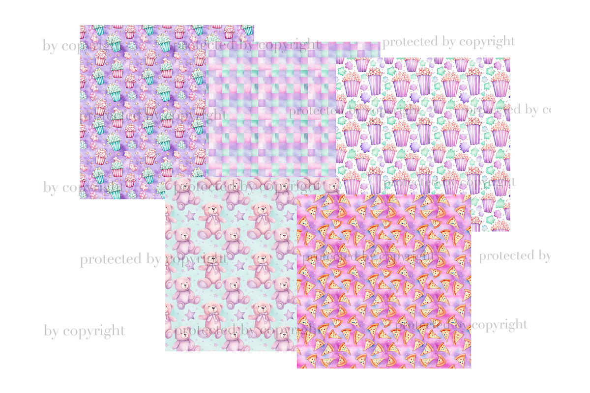 Pajama Party Seamless Paper, a Pattern Graphic by GlamArtZhanna (Photo 3 of 3)