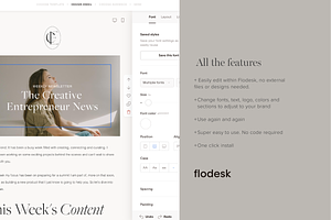 Flodesk Weekly Newsletter Template