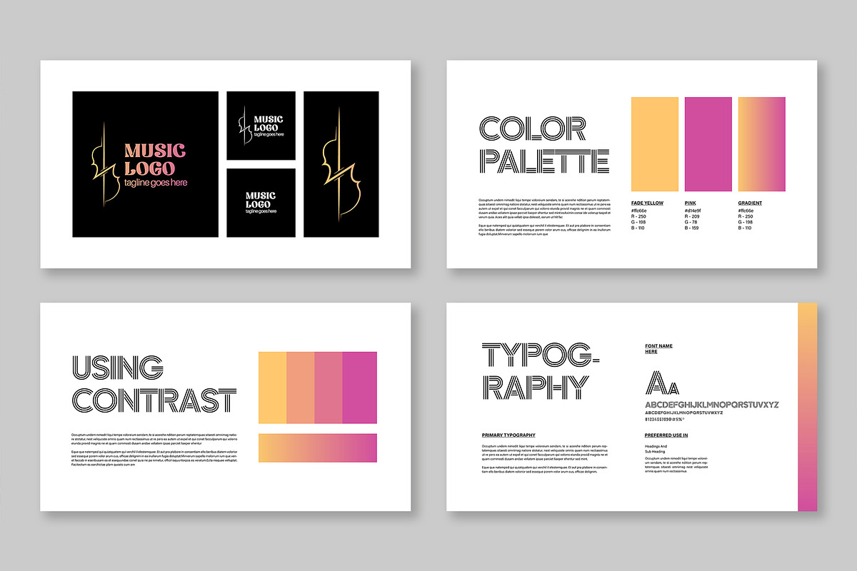 Creative Brand Guideline, a Presentation Template by Mighty-Slide (Photo 4 of 6)