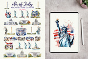 4th of July Clipart Bundle PNG, a Seasonal Illustration by Anna Design Studio (Thumbnail 8 of 11)