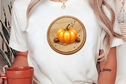 Watercolor Autumn Cutting Board PNG, a Seasonal Illustration by Canvas Craft (Thumbnail 7 of 8)