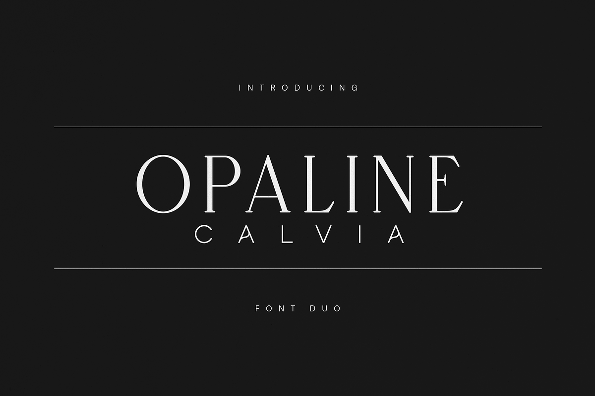Opaline & Calvia – Modern Font Duo, a Serif Font by Only Fonts (Photo 1 of 10)
