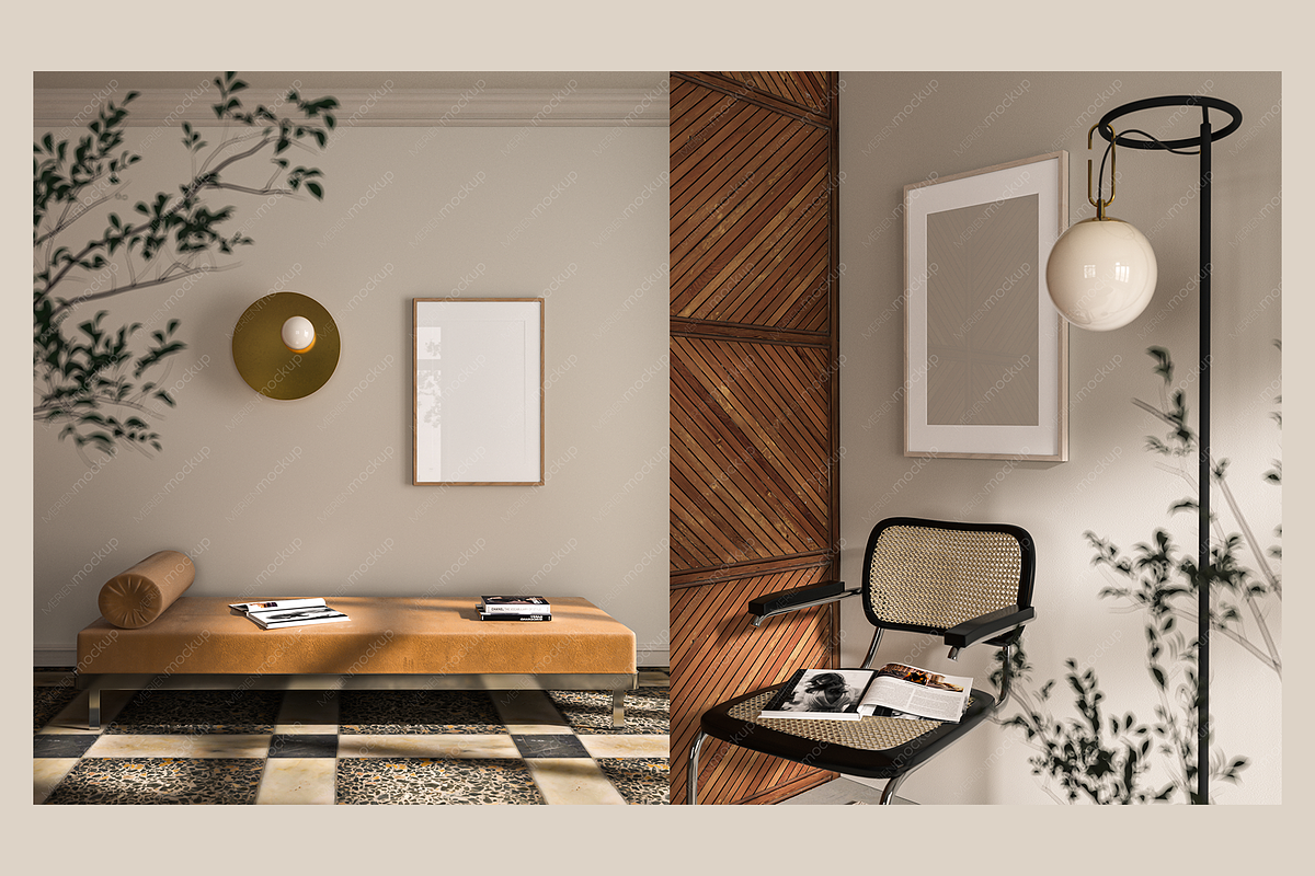 Premium Bundle of 9 Frame Mockups, a Mockup by Merien Mockup (Photo 5 of 6)