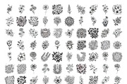 Procreate Flower Tattoo Stamps, a Brush Add-On by OneBerryCreations (Thumbnail 2 of 3)