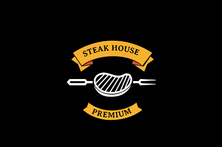 Premium Steak House Logo Design preview 4