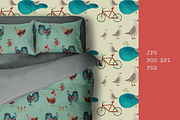 Watercolor Farm Animals patterns, a Pattern Graphic by watercolor kamill (Thumbnail 4 of 7)